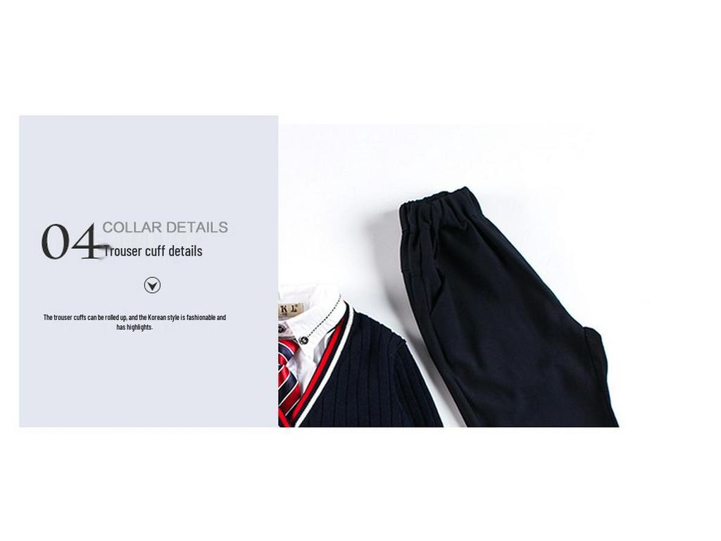 Детский весенне-осенний комплект школьной формы 2025 года: Вязаный кардиган, свитер и наряд для детского сада