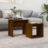 VidaXL Nesting Coffee Tables 2 Pcs Brown Oak Engineered Wood 815542