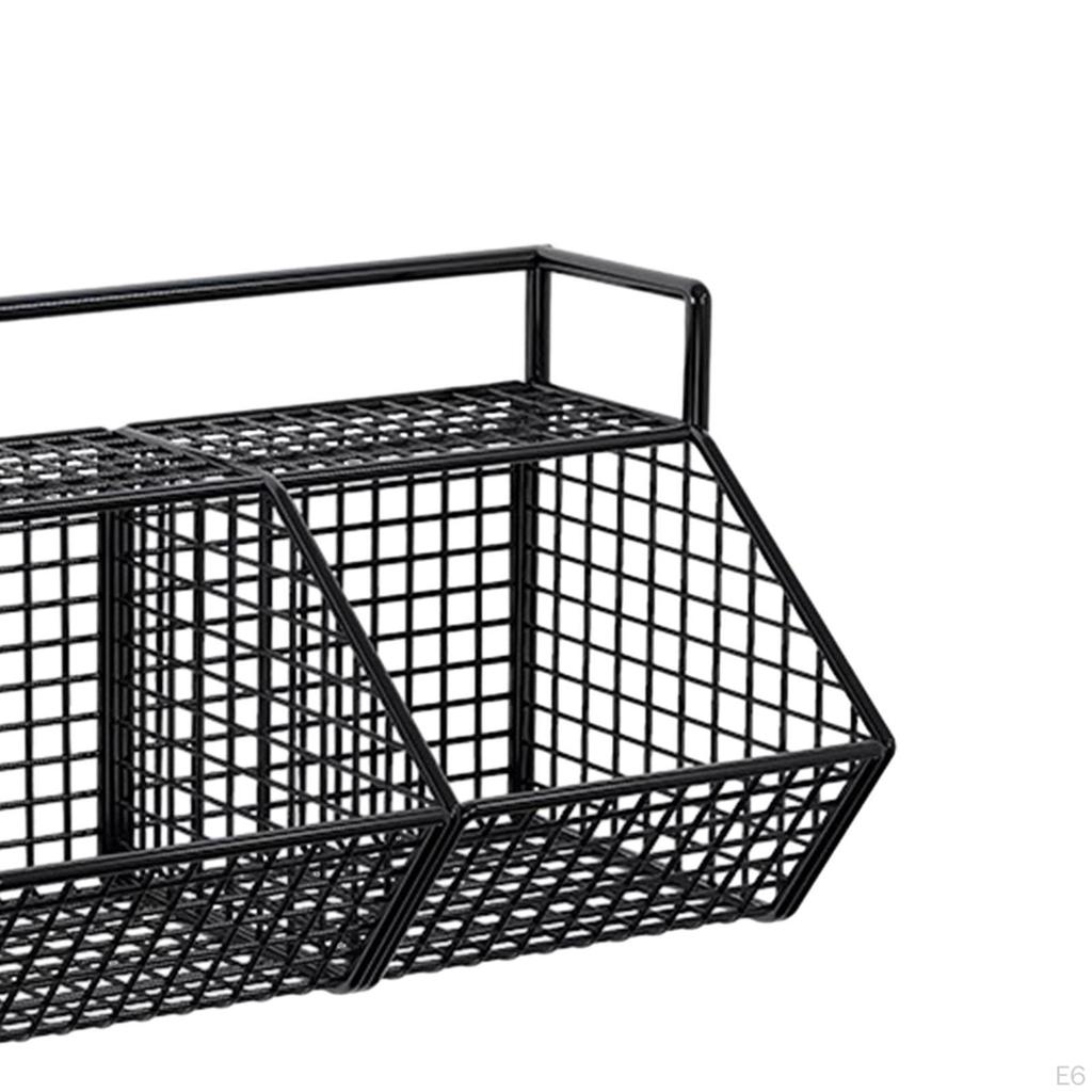 Adhesives Small Metal Basket Farmhouse Food Storage Mesh Bin Fruit Shelf Vegetable Rack Kitchen