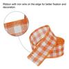 Polyester Gingham Ribbon Wired Edge Ribbon for Christmas Decoration Wrapping 2 Inch Wide 6.56 Yards