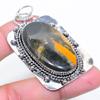 Bumblebee Jasper Handmade 925 Sterling Silver Jewelry Pendant 2.36" F6u73