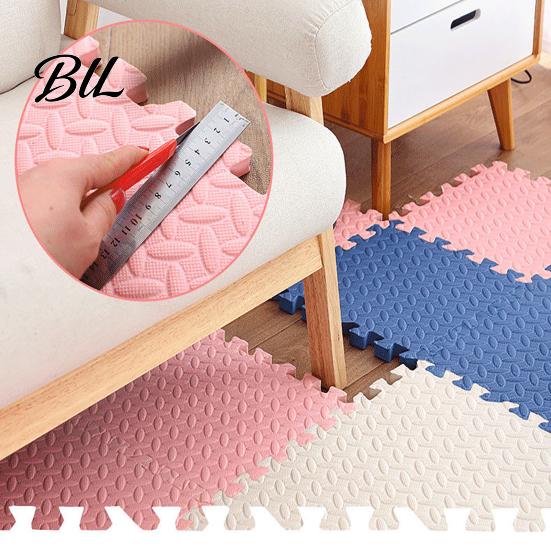 Gym Flooring Tiles 6Pcs Floor Mats, EVA Foam Puzzle Interlocking for Adjustable Room Cover Home Gym, Kids Play Areas, Kitchen Flooring, 11.8"