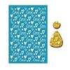 Silk Screen Stencils for Clay Valentines Day Heart Silkscreen Print for DIY Printing On Clay and Earrings Jewelry Clay