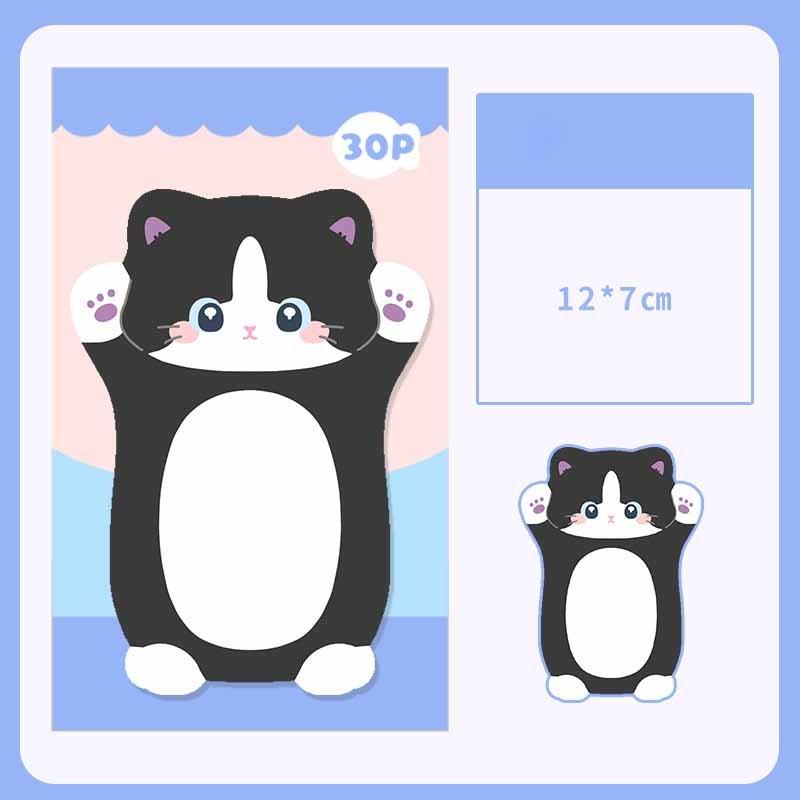 1 Pcs Cute Kawaii Cat Kitty Sticky Notes Sticker Memo Pad Scrapbooking School Office Supply Stationery Gift Bookmark