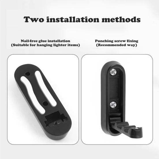Folding Wall Hook Coat Hanger Sturdy Construction Strong Load-bearing Easy To Install 90-degree Swivel Heavy Duty Wall Hook