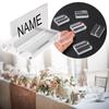 Supplies Desktop Decoration Acrylic Sign Holder Clamps Stand Table Numbers Holder Place Card