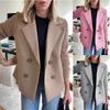 2025 Spring New  Sweaters Jacket European and American Women's Fashion Style Woolen Splicing Coat