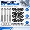 Cambers Lock Lock Plate and Bolt Kit with Adjustments at 0.5 Degrees, Curved Perforated Plates, and Iron Hardware for Suspension Service