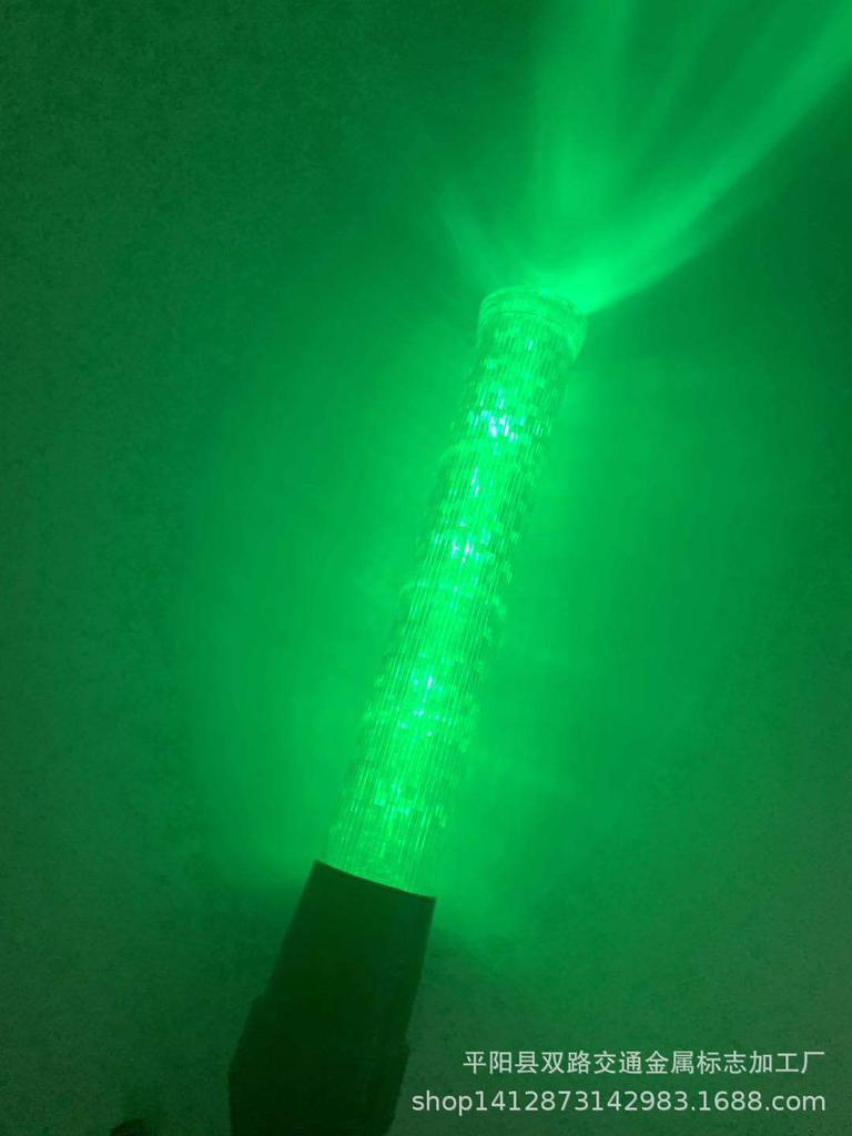 LED Flashing Traffic Warning Baton with Green Battery