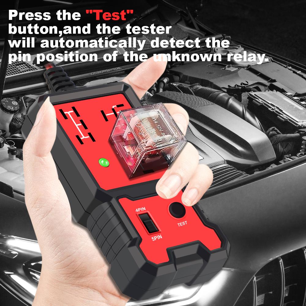 Indicator Light Voltage Tester Universal 12V Car Battery Checker Automotive Electronic Relay Tester Accessories Car Relay Tester