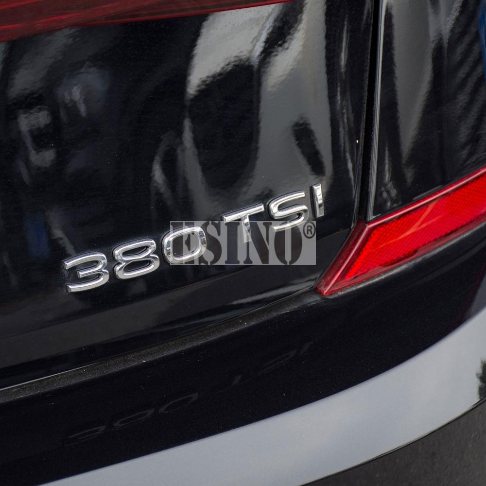 AABIO1 New Styling 3D 230 280 330 380 TSI Metal Alloy Adhesive Emblem Rear Trunk Badge Fender Sticker Car Body Decal for Volkswagen