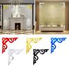 4PCS Room Decor Mirror Sticker Acrylic Background Wall Decal Simple Cabinet Decals Home