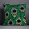 Home Decor Peacocks and Floral Patterned Cushion Covers Pattern Cushion Cover Suitable for Sofa Bedroom Car Pillow Cover
