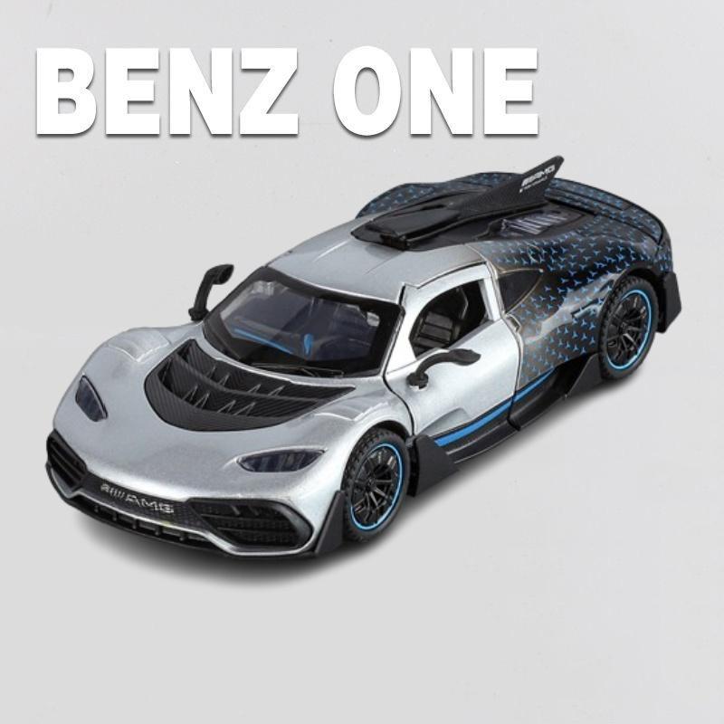 1/32 Mercedes-Benz ONE AMG Supercar Модель легкосплавного автомобиля Звук и свет Детская игрушка Коллекционные предметы Подарок на день рождения