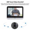 3MP WiFi Video Doorbell for Apartment Peephole Camera 4.3-inch Display Smart Life/Tuya APP 1080P PIR