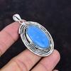 Owyhee blue opal pendant 925 sterling silver pendant handmade pendant antique jewelry real gemstone pendant wedding gifts birthstone pendant