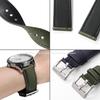 18mm 20mm 22mm Nylon+Leather Watch Strap Breathable Soft Wristband for Omega 007 Bracelet Men Women Quick Release  Accessories