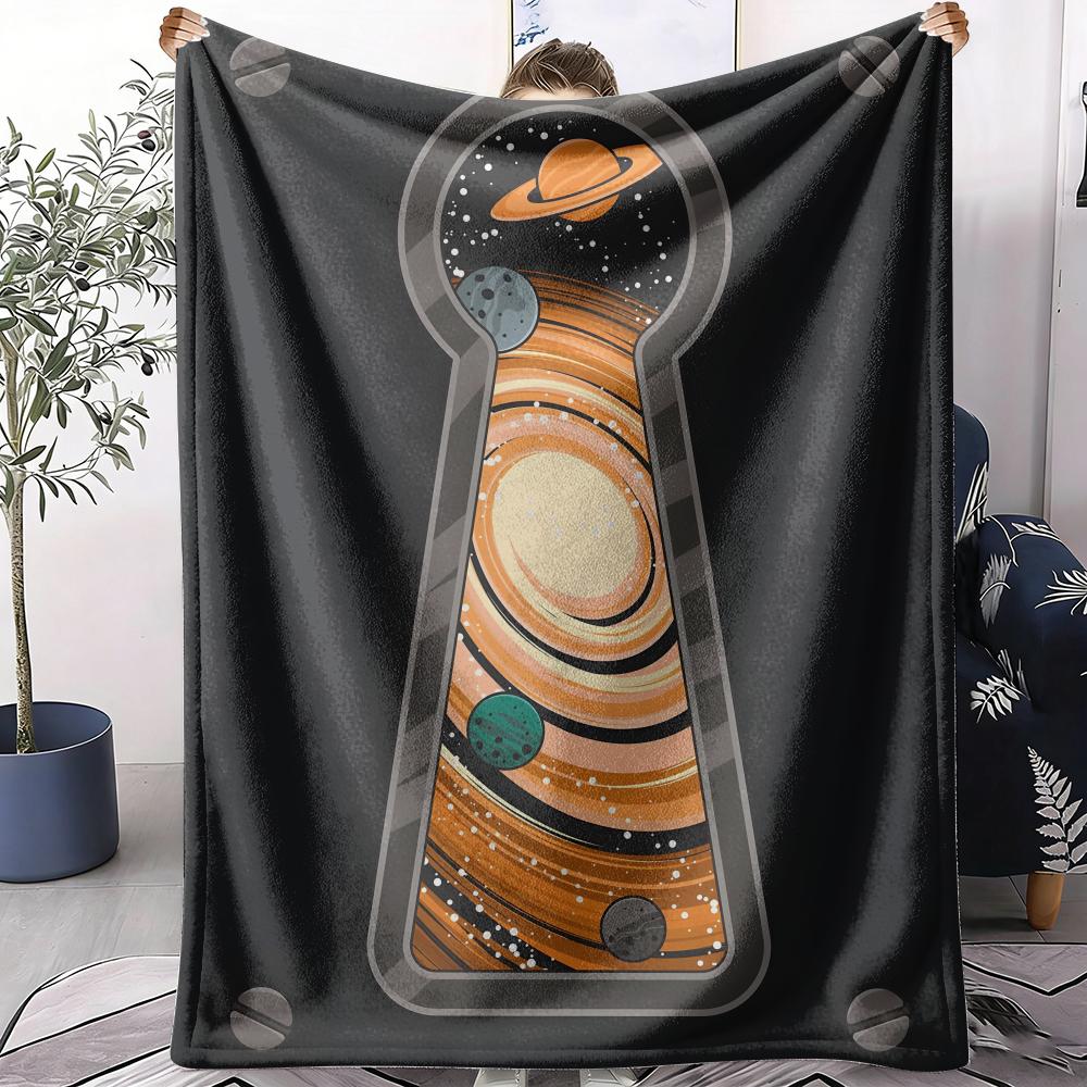 Gateway to the Cosmos Throw Soft Flannel AC Blanket Lightweight Summer Nap Throw Cozy Blanket for Sofa Bed Travel Home