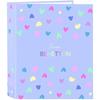 Classeur - SAFTA - Benetton Lila - 4 anneaux - Couverture rigide - Violet