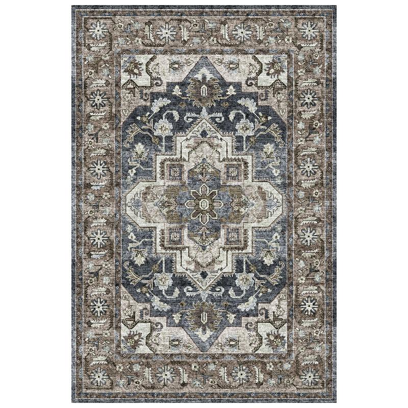 Retro Non Slip Washable Large Area Rug For Bedroom Living Room Soft Comfortable Home Decor Floor Mat