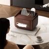 Partition Storage Multifunctional Tissue Box Dustproof Desktop Organizer  Remote Control