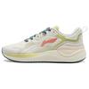 Li Ning Easy Fit Soft Rebound Shock Absorbing Breathable Low Top Running Shoes Women Running Shoes Pearl-White ARST072-5