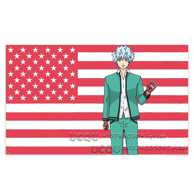 New American Flag Nanxiong Qimu Anime Tapestry Dormitory Bedhead Decoration Sofa Living Room Background Decoration Cloth
