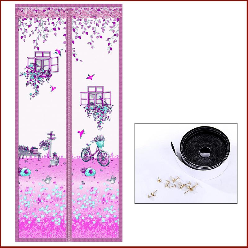 Магнитная москитная сетка без инструментов, летняя анти-жук, дверные шторы, сетка, автоматическое закрывание дверного экрана, волшебная сетка, кухонный экран