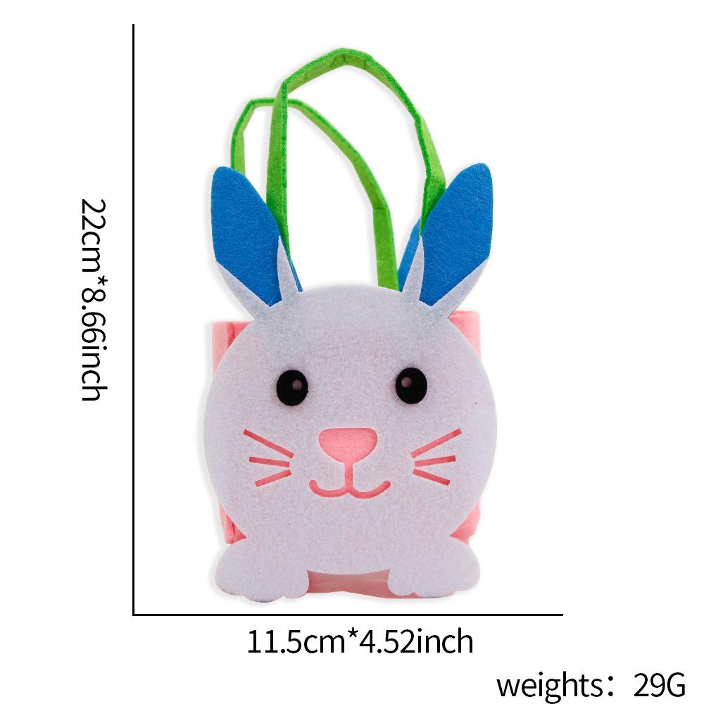Easter Hand-Held Basket Decoration DIY Creative Felt Tote Bag 2026 Easter Bunny Egg Chicken Candy Bag Handmade Craft Supplies
