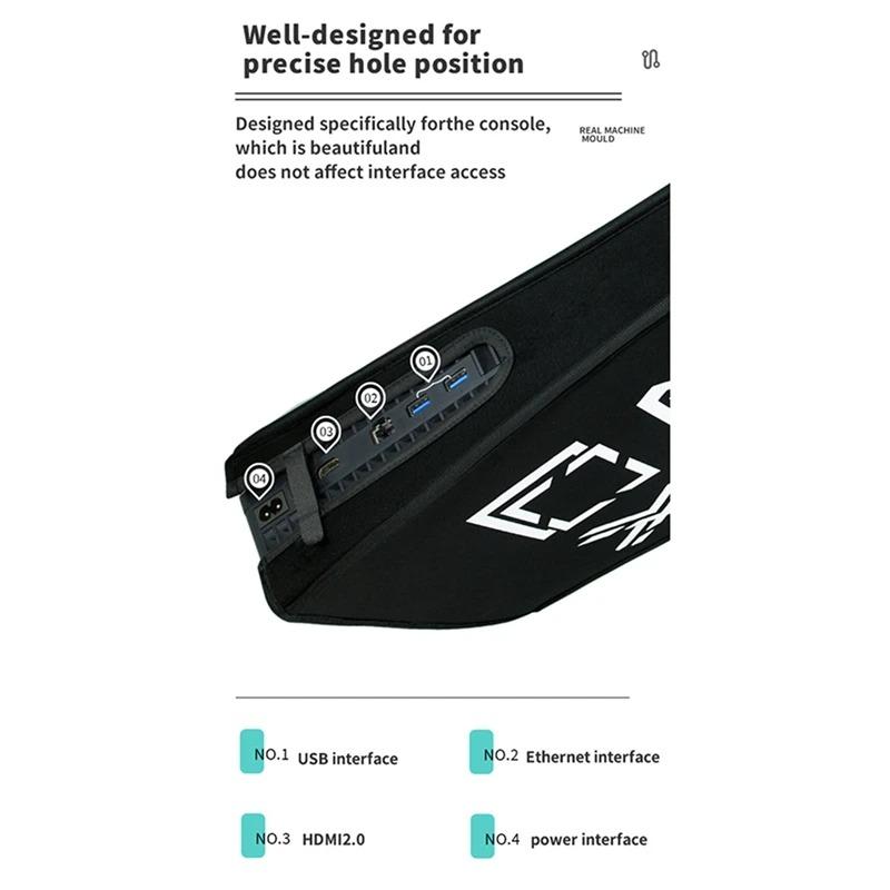 Съемный чехол для защиты от пыли, моющийся чехол для консоли PS5, защитит вашу консоль от пыли, царапин домашних животных и сырости