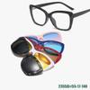 Polarized Magnetic Sleeve Glasses, Sunglasses, Women'S Colorful Five-In-One Exchangeable Hanging Sunglasses, Myopia Glasses Frame Tide