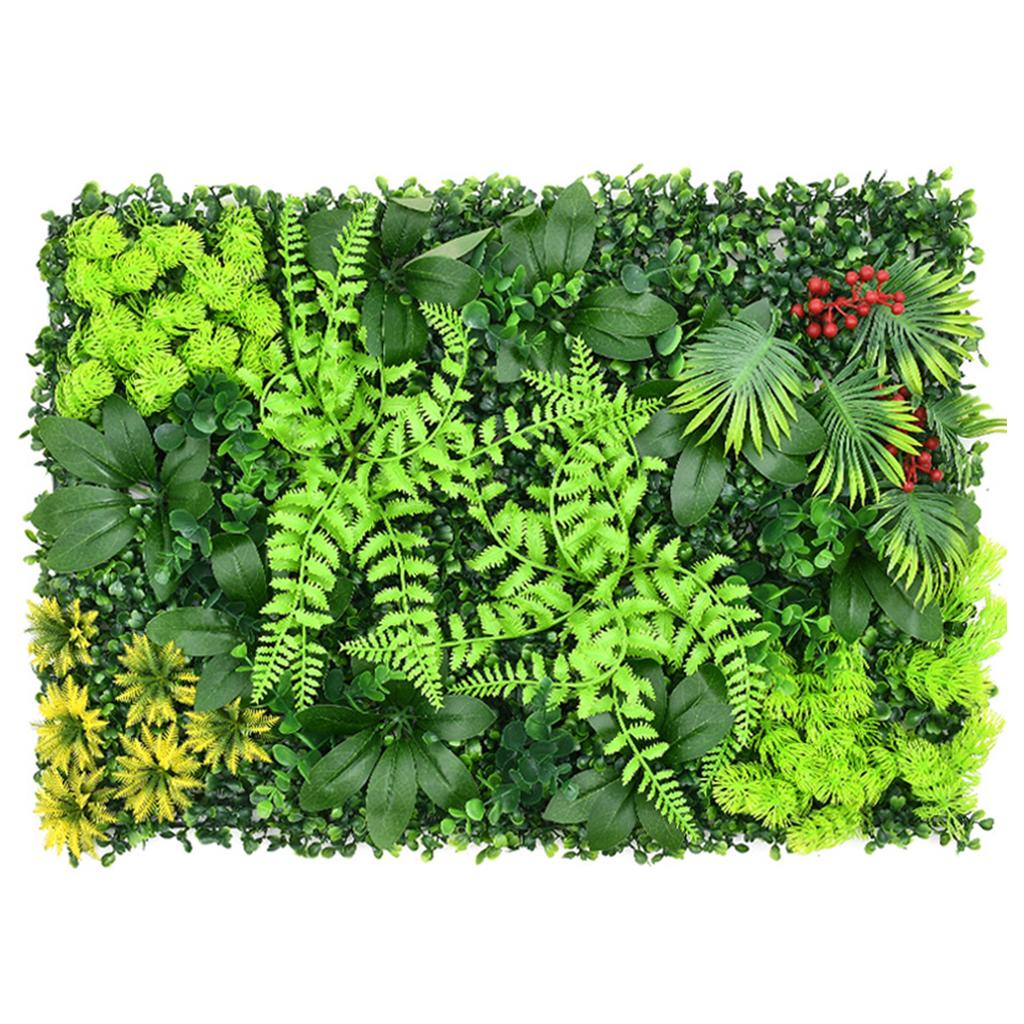 1/2 Pcs Artificial Plants Wall Panel Plastic Weather Resistant Faux Hedge Panels for Outdoor Home Garden Balcony Lawn Decoration