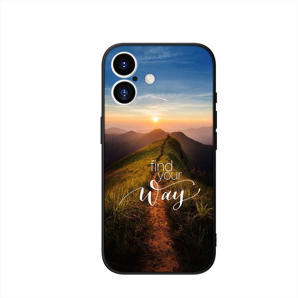 Phone Cover for Apple iPhone 17 16 15 11 Pro XS Max XR 6 7 8 Plus + SE 2020 5 16E Case Mountain Sea Beach Travel Ocean Casing