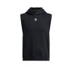 Curry Splash Sleeveless Fashion Versatile Hooded Sweatshirt Men Sweatshirt Black White 1389483-001