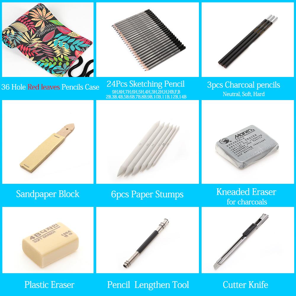 Профессиональный набор для академического рисунка 39 предметов