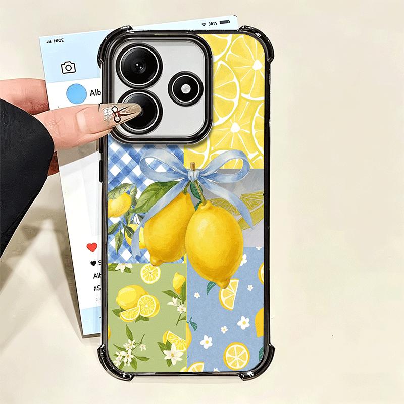Летние Фрукты Лимон Мягкий Чехол Для Телефона Для Xiaomi Poco X7 X8 Pro Max X6 X5 X3 F8 Ultra F7 M8 M7 M5S Redmi 15C 15A 15 14C 13C 12C 13