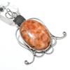 Sunstone Gemstone Handmade 925 Sterling Silver Gift Jewelry Pendant 2.68" n7G96