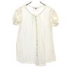 ENCHANTEMENT Made In Japan French Sleeve Blouse 38 White Women Used