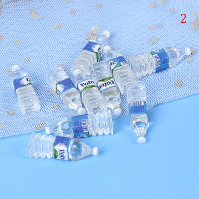 10 шт. Мини-бутылка для минеральной воды 1:12 Миниатюрный аксессуар для кукольного домика, игрушка для питья