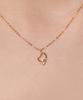 Loveenb [14K Gold] Melting Heart Necklace