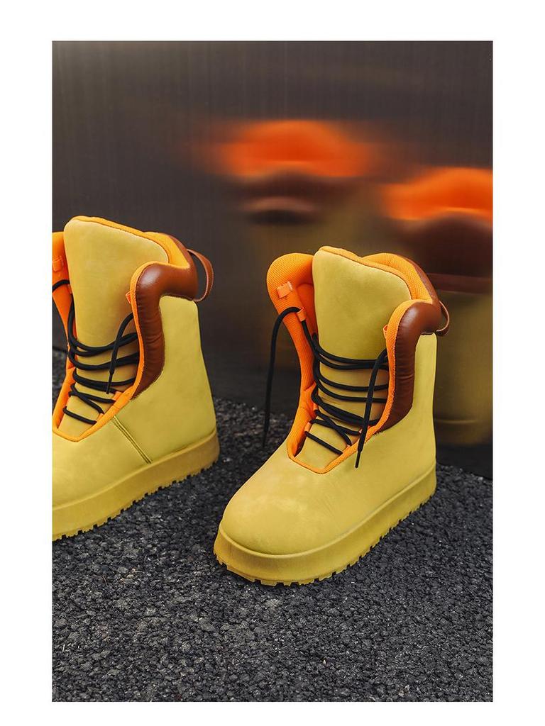 2025 Men's High-Top Autumn Boots - Thick-Soled Casual Plaster Boots Y01