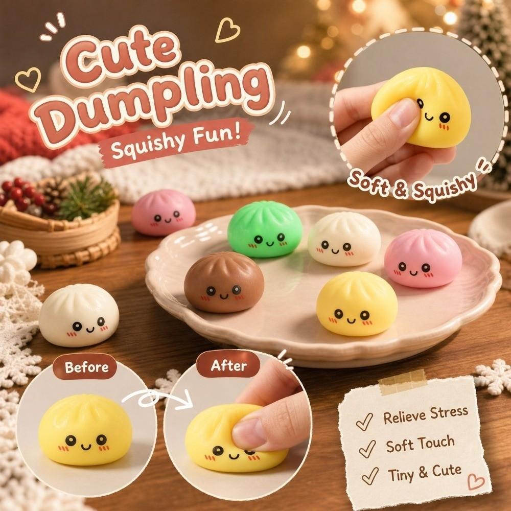 Quick Rebound Dumplings Squishy Toy Soft Dumplings Squeezes Toy Dumplings Fidget Toy Christmas