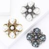 Vintage Alloy Pearl Baroque Brooch Versatile High-End Ladies Clothing Corsage Ornament Pin