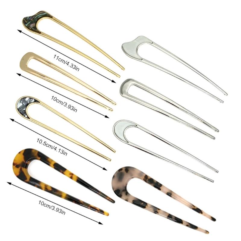 Уникальная вилка для волос большая французская металлическая заколка для волос для женщин элегантная укладка пучка заколки для волос винтажные аксессуары для прически