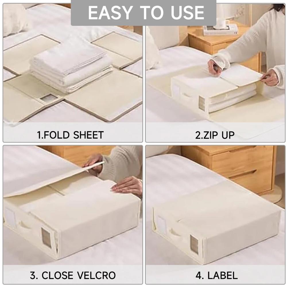 Большая вместимость органайзера для простыней Flavenly, нетканый складной органайзер для постельных принадлежностей