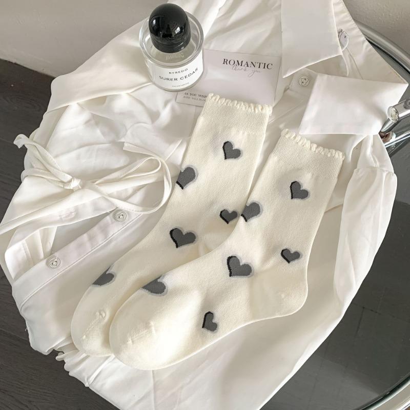 Женские весенне-осенние носки-гольфы с бантиком, милые и сладкие