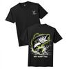 Футболка Eat Sleep Fish Retro Bass - Винтажная Повседневная Двусторонняя Футболка Рыбака на Окуня