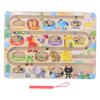 Магнитная счетная игрушка Развивающая деревянная игра-пазл на сопоставление цветов и чисел для малышей, детей S