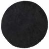 VidaXL Tapis shaggy à poils longs noir 120x120 cm polyester, tapis, tapis de chambre, tapis moderne, tapis de salon, tapis 4102902