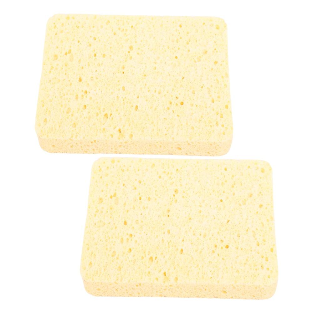 3pcs With Storage Case Watercolor Sponge Rectangle Shape Artist Sponge For Art Supplies